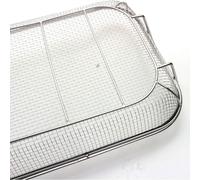 Cestello Griglia Verdure in Acciaio Inox con Manici 15x11 Pollici per BBQ