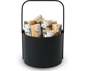 Cestello in Legno per Barbecue in Metallo ⌀ 40 cm Supporto in Legno per...