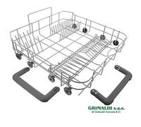 CESTELLO INFERIORE CON ROTELLE LAVASTOVIGLIE REX ELECTROLUX 4055385498 ORIGINALE