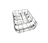 Cestello Inferiore Lavastoviglie 45cm Cesto Basso, Compatibile Per Midea | Sostituisce Parte 12976000001652, Ruote Settori Abbattibili Clip Blu Supporto Piatti Pentole Vasca Binario Guida