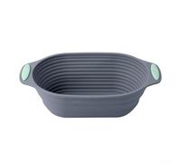 Cestello Lievitazione Silicone Pieghevole Alta per temp Cestello(Ellipse) | Resiste alte temperature, non si deforma, per ideale per fermentazione precisa, silicone durevole