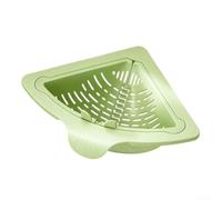 Cestello magnetico triangolare per lavello da cucina, riutilizzabile, senza sacchetti usa e getta, presa forte, 18 x 18 cm (verde)