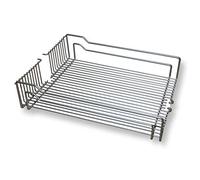 Cestello pensile per scaffale sospeso per mobile alto Dispensa/cestello in filo metallico per mobile da farmacia anni '60/550 x 467 x 110 mm/acciaio grigio argento (cromato opaco) di SOTECH