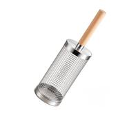 Cestello Per Barbecue Cilindrico Con Manico In Legno, 30 cm, Per Verdure (M,1)