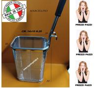 CESTELLO PER BOLLITORE PASTA CUOCIPASTA BOLLIPASTA FRIGGITRICE INOX 2026