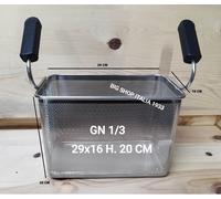 CESTELLO PER BOLLITORE PASTA CUOCIPASTA BOLLIPASTA FRIGGITRICE INOX 2026