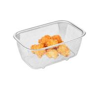 Cestello per colino in rete in acciaio inossidabile - Filatore a cestello in rete rettangolo - Cestino per friggere, setacci per alimenti Tè Olio di riso frutta vegetale