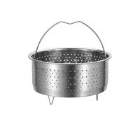 Cestello per cottura a vapore in acciaio inox per cottura a vapore Rack Stand con manico Verdure Lavabile in lavastoviglie Verdura Per Vassoio