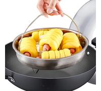 Cestello per cottura a vapore in acciaio inox per frutti di mare Pratico