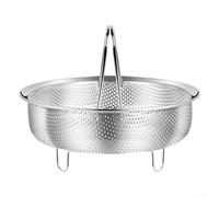 Cestello per cottura a vapore per pentole e pentole a pressione, lavabile in lavastoviglie, design permeabile per cuocere a vapore anche verdure, uova, pesce, adatto per 14 cm, 18 cm, 22 cm, 24 cm (L)