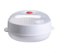 Cestello per cottura a vapore per verdure con coperchio, per forno a microonde, pentola a vapore a strato singolo o doppio per riscaldare e cuocere a vapore verdure o altri alimenti per una