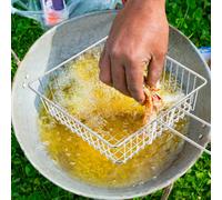 Cestello Per Friggere Cestino Patatine Fritte Acciaio Inossidabile Friggitore