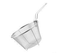 Cestello per friggere progettato per una facile cottura e un efficiente drenaggio dell'olio con impugnatura ergonomica (15 cm in acciaio 304)