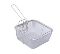 Cestello Per Friggitrice In Acciaio Inox Supporto Per Patatine Fritte Quadrato