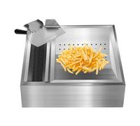 Cestello per friggitrice per patatine fritte, versatile schiumarola, per ristoranti e cucine domestiche, struttura in acciaio inox