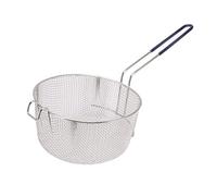 Cestello per Frittura in Acciaio Inossidabile da 23 Cm con Manico Lungo, Rete Riutilizzabile Resistente Alla Ruggine, Filtro a Rete per Crocchette di Pollo e Pesce (Manico in