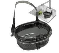 Cestello per il cibo del lavello della cucina, montaggio su rubinetto, con design push-to-pour, grande capacità, cestelli di scarico per lavello da cucina, per doccia, lavaggio camper, prevenzione