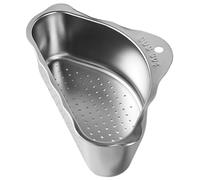 Cestello per il, filtro per - cestello autosvuotante - cestello triangolare in acciaio - lavare le verdure, forniture da cucina, grande cesto portaoggetti in acciaio per