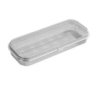 Cestello per la pulizia delle posate in acciaio inox, lavabile in lavastoviglie, organizer per utensili da cucina, multifunzione, contenitore per riporre cucchiai, bacchette