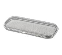Cestello per lavastoviglie, in acciaio inox 304, per piccoli oggetti, accessori per bottiglie e cannucce, chiusura sicura, per riporre argenteria, 26,4 x 11,4 x 3,6 cm, per lavastoviglie e armadio da