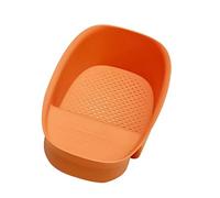 cestello per lavello, 2 pezzi raccogli-alimenti, raccogli-rifiuti for avanzi, filtro for lavello, cestino for lo scarico di frutta e verdura(Orange)