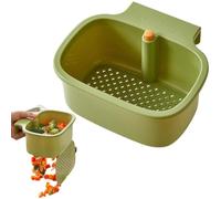 Cestello per lavello autopulente aggiornato 2025 - Raccoglitore per alimenti per lavello con rilascio inferiore, contenitore per rubinetto, lavandini da cucina, raccolta rifiuti alimentari per