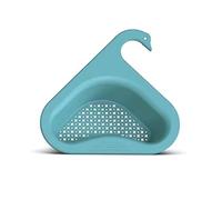 cestello per lavello, Cestello di scarico for lavello a forma cigno for frutta e verdura generale multifunzionale(Blue)