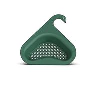 cestello per lavello, Cestello di scarico for lavello a forma cigno for frutta e verdura generale multifunzionale(Green)