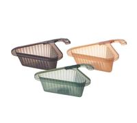 cestello per lavello, Cestello di scarico for lavello da cucina, filtri for angolari triangolari, griglia con filtro sospeso multifunzionale(Black+amber+green)