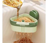 Cestello per lavello, cestello scolapiatti con ventosa aggiornato, cestello per scarico automatico, cestino per lavello da appendere, per spugne, lavelli ad angolo, per rifiuti alimentari
