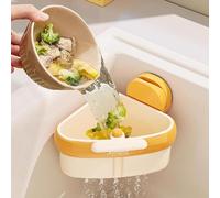 Cestello per lavello, cestello scolapiatti con ventosa aggiornato, cestello per scarico automatico, cestino per lavello da appendere, per spugne, lavelli ad angolo, per rifiuti alimentari