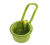 Cestello per lavello da cucina con design sospeso per un efficiente drenaggio dei rifiuti alimentari, pulizia della frutta e gestione igienica dello spazio della cucina (verde)