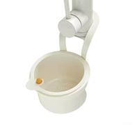Cestello per lavello da cucina, per rifiuti alimentari e utensili, facile da attaccare alla maggior parte dei rubinetti (bianco)