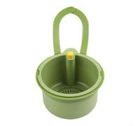 Cestello per lavello da parete, con bottone a pressione, in silicone, rimovibile, per la protezione dello scarico della cucina, setaccio salvaspazio per lavare la frutta, adatto per lavelli domestici