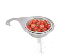 Cestello per lavello | Multifunzionale | Cestino di scarico | a forma di cigno angolare per lavello da cucina | organizer per lavello da cucina per filtrare, conservare e risparmiare spazio