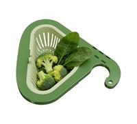 Cestello Per Lavello - Raccoglitore Per Colata Con Pressa Di Scarico, Organizer Per La Preparazione Degli Alimenti, Design Multiuso Con Rete Rimovibile | Uso Ideale Per Verdure, Frutta, Bar, Cucina Ca