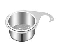 Cestello per lavello, scolapasta per lavello in acciaio inox, raccogli alimenti a forma di cigno, cestino da cucina sopra il , cestino per lo scarico sospeso per la pulizia di rifiuti