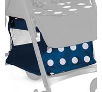 Cestello per Passeggino Joyello Musino Light Blu Navy Pois Bianchi