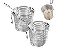Cestello per pasta a rete, in acciaio inox, per bollire e sbollentare, con inserto per pasta, colino da appendere, utensili da cucina per spaghetti, ramen, pho e verdure (2)