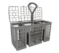 Cestello Per Posate Per Lavastoviglie - Portaposate Universale, Rete In PP Resistente, Portautensili Multiscomparto Antiaderente, Coperchio Divisorio Superiore Con Griglia Rimovibile