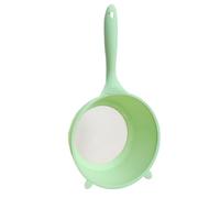 Cestello per riso, 28,5 cm, ciotola per lavare verdure con filtro integrato, per ristorante, appartamento, dormitorio, scolapasta salvaspazio da cucina, frutta, pasta cereali, manici facili da