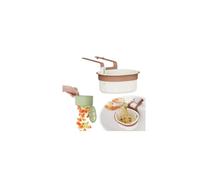 Cestello per scarico automatico per lavello, cestello per lavello, multifunzionale, per scarico rapido, utensili da cucina, per scarichi a pressione, borsa da appendere, per rubinetto, spugna, 1 pezzo