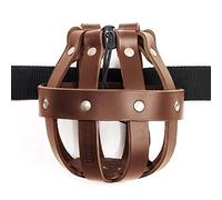 Cestello Porta Bobina per Legatrice - in Vero Cuoio, Colore Marrone, Rivetti Cromati, Fatto a mano in Italia, Cintura non Inclusa