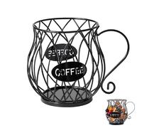 Cestello portaoggetti per Caffè, Cestello porta Capsule Caffè, porta Capsule Caffè, porta Cialde da Caffè, Adatto per Casa, pub, Caffè, Banconi Cestello per Capsule di Caffè (Nero)