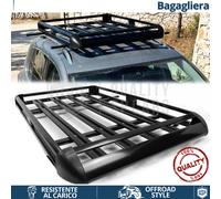 Cestello PORTAPACCHI Tetto per Land Rover Discovery 2, 3, Sport ALLUMINIO Nero