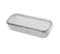 Cestello portapiatti in acciaio inox design scarico rete grado 304 26,5 x 11,5 x