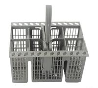 Cestello portaposate compatibile con Bauknecht per INDESIT per lavastoviglie Hotpoint modelli OWFE 2C28 X OWFC 3C26 X manico staccabile grigio plastica