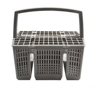 Cestello portaposate di ricambio per lavastoviglie Bosch, compatibile con BSH Group 11018806 668270, design in plastica grigia con manico per una conservazione efficiente degli utensili