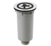 Cestello profondo per lavello da cucina, 115 mm di larghezza, in acciaio inox, con collettore di rifiuti rimovibile per sistema di drenaggio del bacino domestico