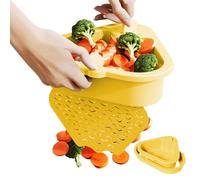 Cestello raccogli alimenti per lavello, multifunzionale, filtro angolare per lavandino, separazione a secco e umido, filtro per i rifiuti della cucina per il noleggio di ristoranti, appartamenti e